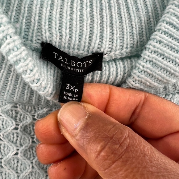 Talbots blue sweater size 3xp womens - Picture 3 of 6